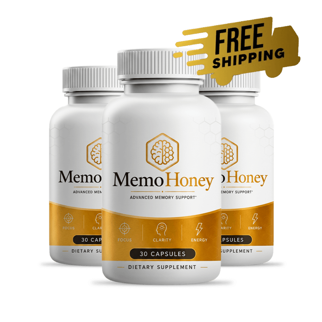 Two MemoHoney bottles — 60 day supply